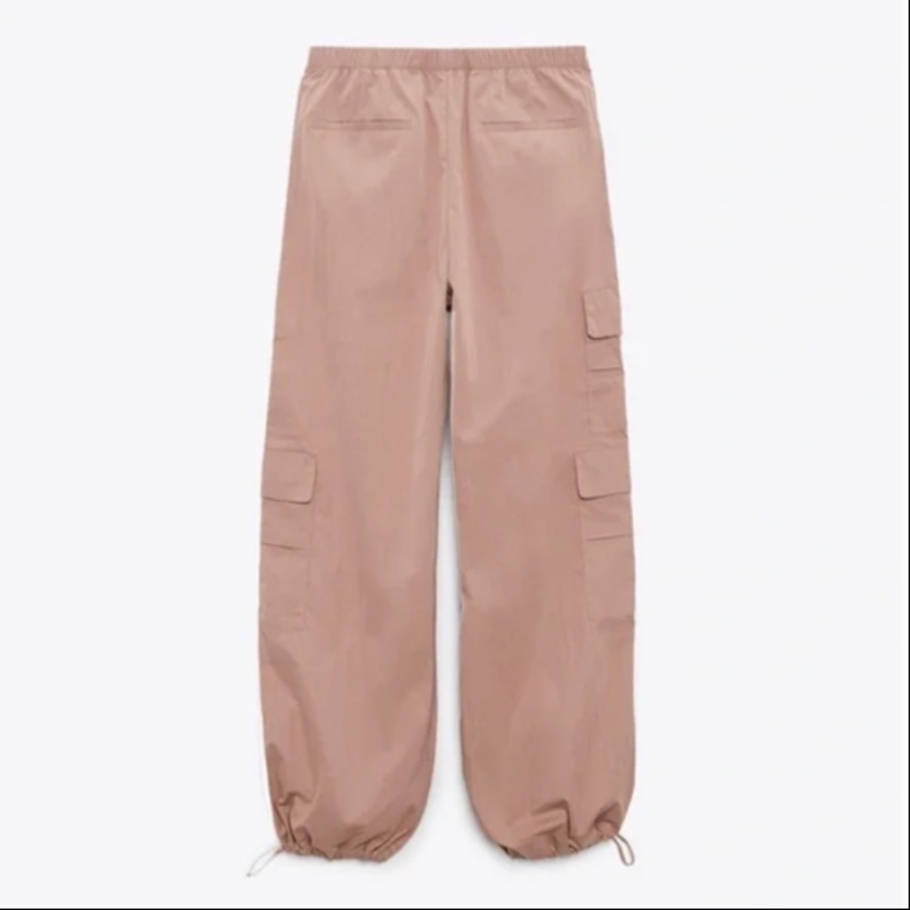 NYLON BLEND PARACHUTE PANTS - Picture 7 of 7